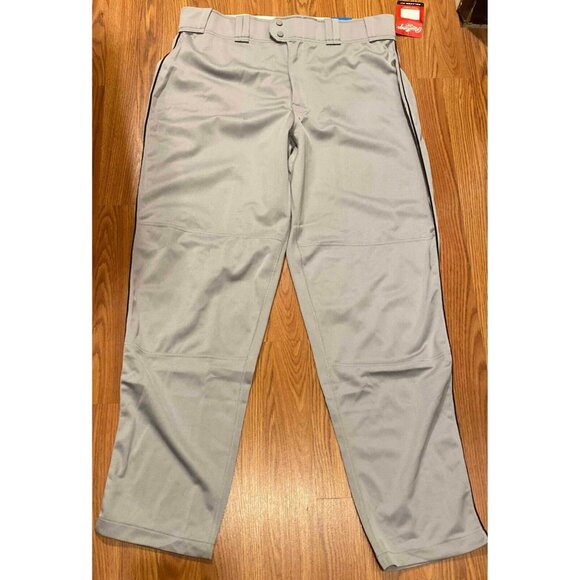 Rawlings Other - Rawlings Relaxed Fit Baseball Pants Mens XL 30" Gray Pro-Dri Adult Sports NWT